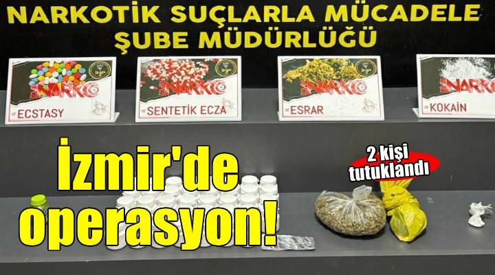 İzmir'de uyuşturucu operasyonunda 2 tutuklama