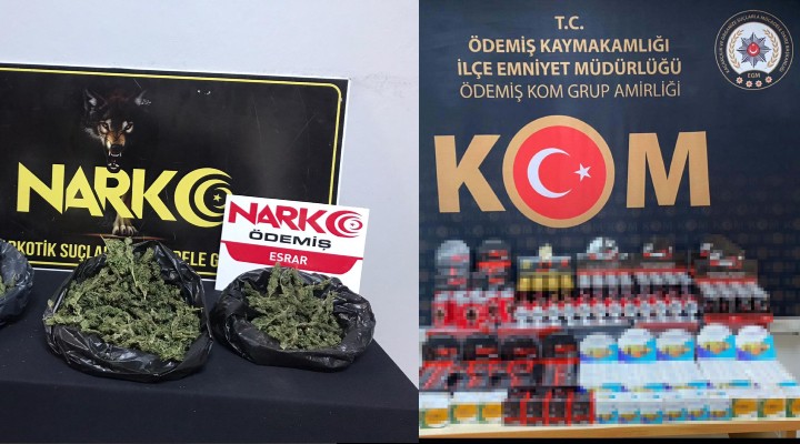 İzmir'de uyuşturucu ve cinsel içerikli ürün operasyonu
