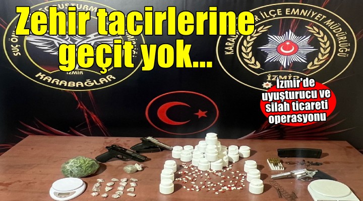 İzmir'de uyuşturucu ve silah ticareti operasyonunda 2 şüpheli yakalandı