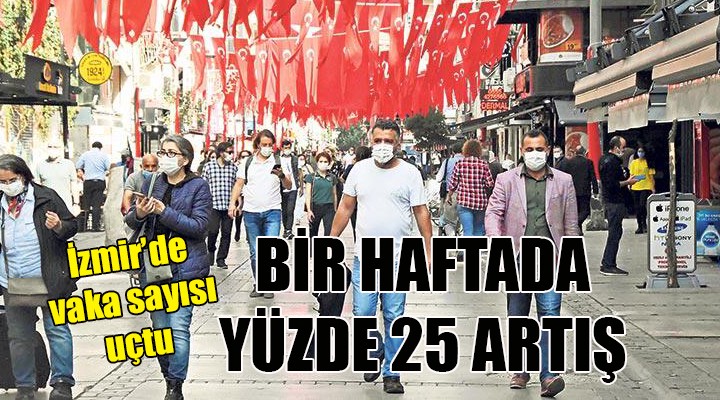 İzmir'de vaka sayısı 1 haftada yüzde 25 arttı...