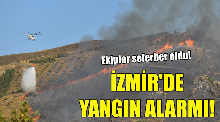 İzmir'de yangın alarmı!