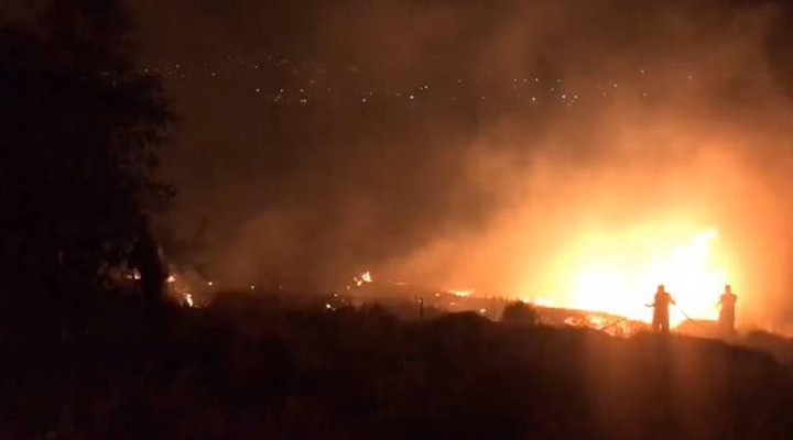 İzmir'de yangın paniği