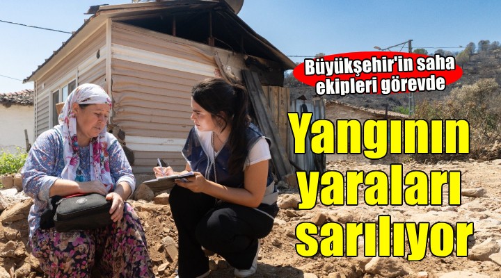 İzmir'de yangının yaraları sarılıyor
