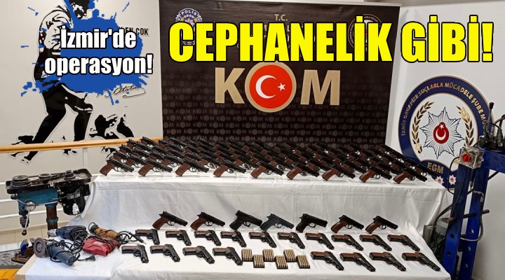 İzmir'de yasa dışı silah operasyonu!