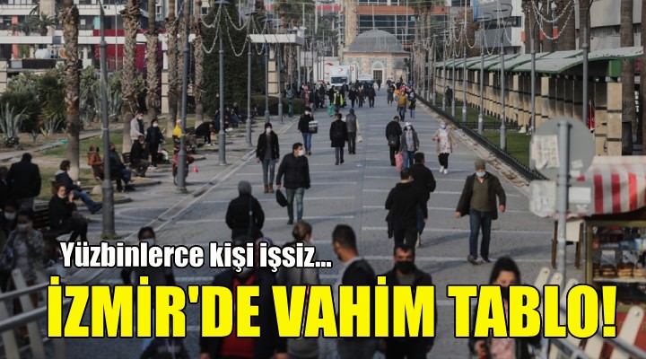 İzmir'de yüzbinlerce kişi işsiz!