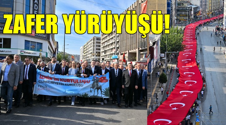 İzmir'de zafer yürüyüşü..