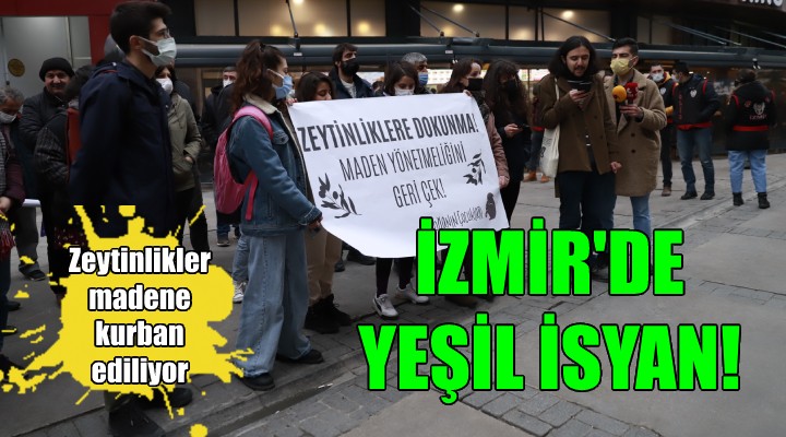 İzmir'de zeytinlik protestosu