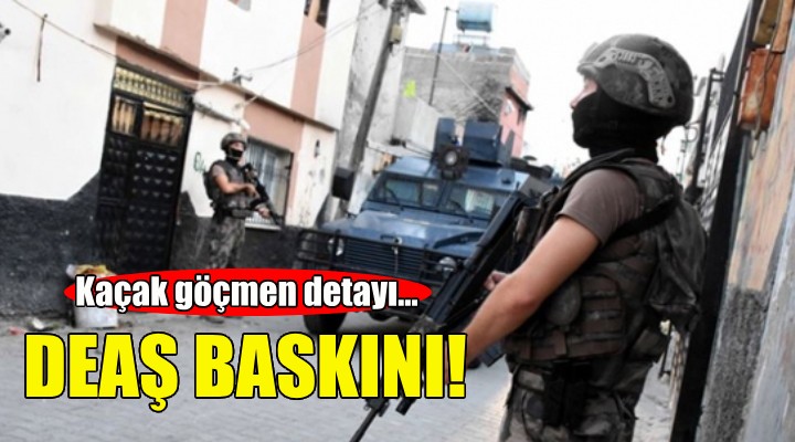 İzmir'deki DEAŞ baskınında kaçak göçmen detayı!