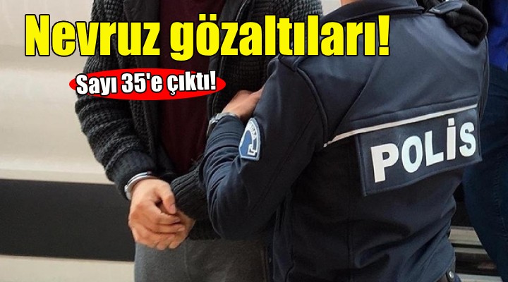 İzmir'deki Nevruz Mitingi sonrası 35 gözaltı!