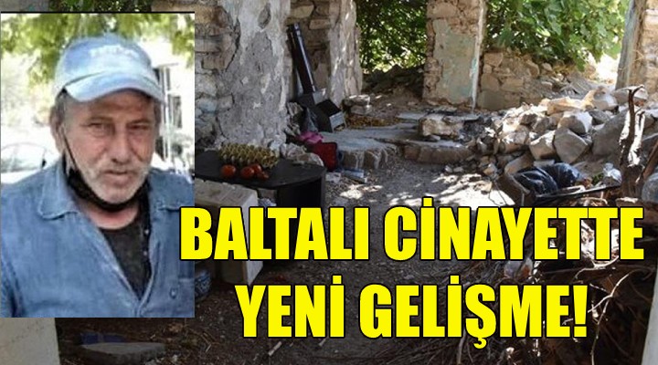 İzmir'deki baltalı cinayette yeni gelişme!