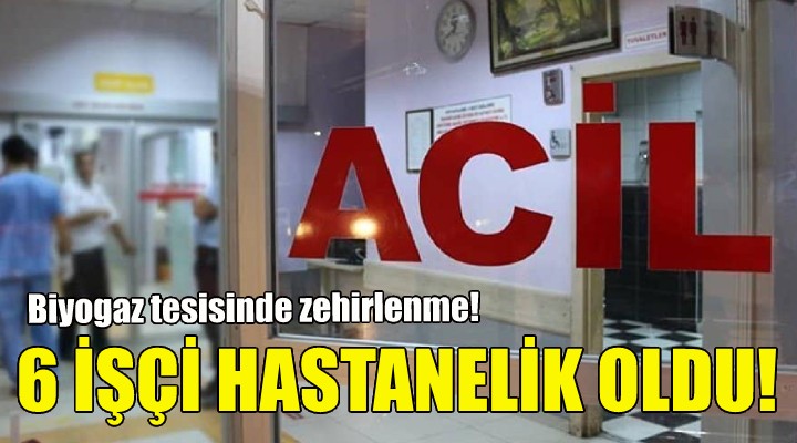 İzmir'deki biyogaz tesisinde zehirlenme!