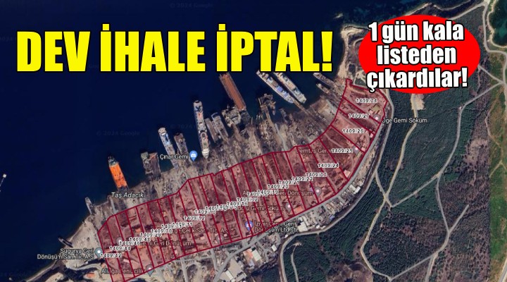 İzmir'deki dev ihalede yeni gelişme!