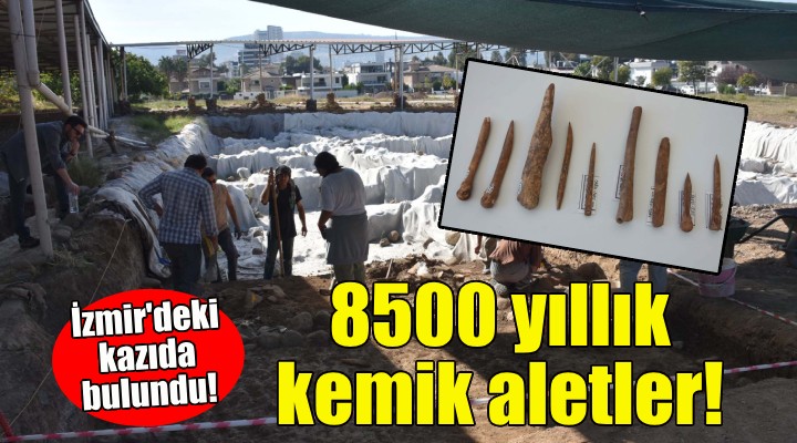 İzmir'deki kazıda bulundu... 8 bin 500 yıllık kemik aletler!