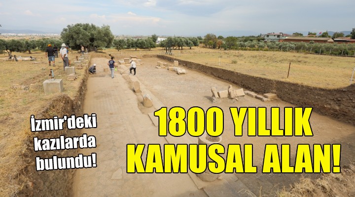 İzmir'deki kazılarda bulundu... 1800 yıllık kamusal yapı!