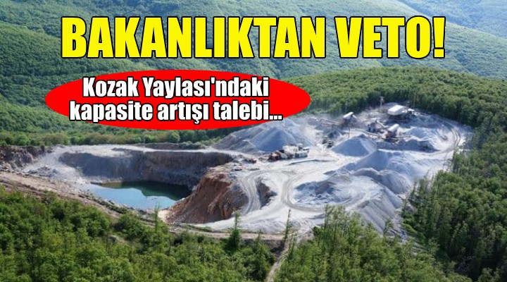 İzmir'deki maden ocağının kapasite artışına bakanlıktan veto!
