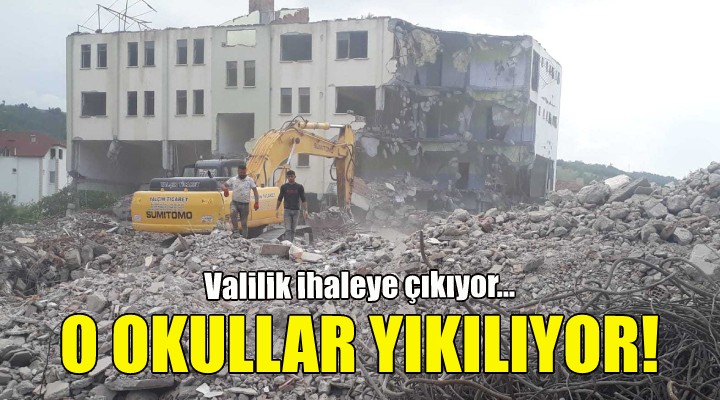 İzmir'deki o okullar yıkılıyor!