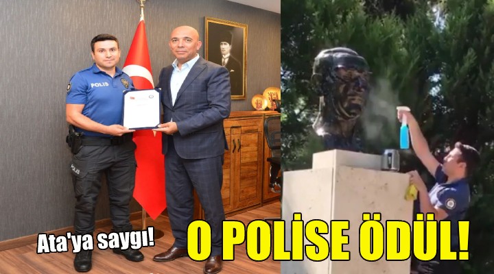 İzmir'deki o polise ödül!