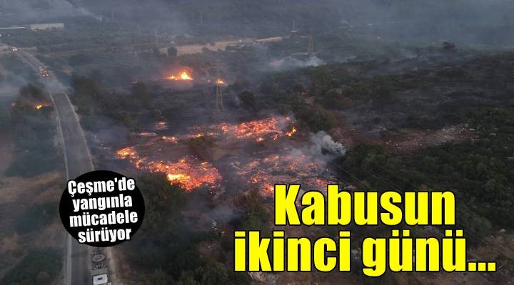 İzmir'deki orman yangını ikinci gününde