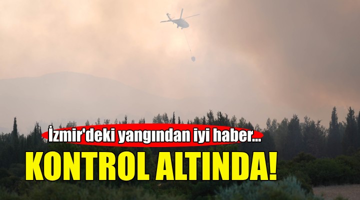 İzmir'deki orman yangını kontrol altına alındı!