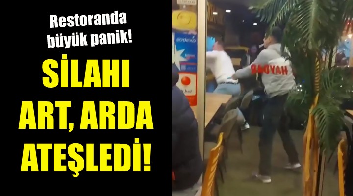 İzmir'deki resatoranda büyük panik!