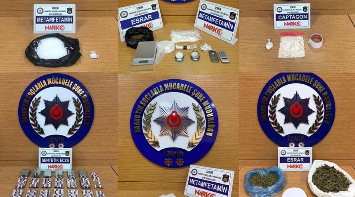 İzmir'deki uyuşturucu operasyonlarında 14 kişiye tutuklama!
