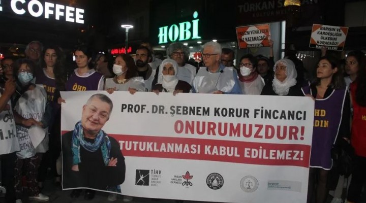 İzmir'den Fincancı'nın tutuklanmasına tepki