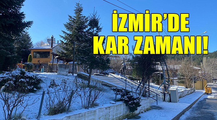 İzmir'e kar düştü...