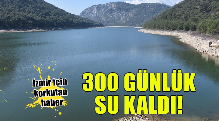 İzmir'in 300 günlük suyu kaldı!