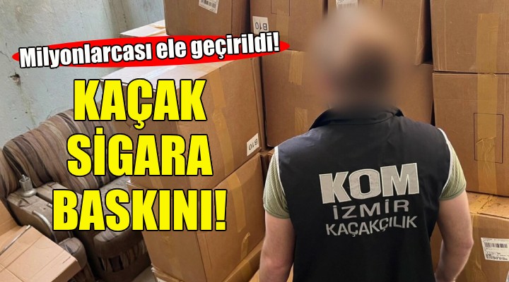 İzmir'in 4 ilçesinde kaçak sigara baskını!