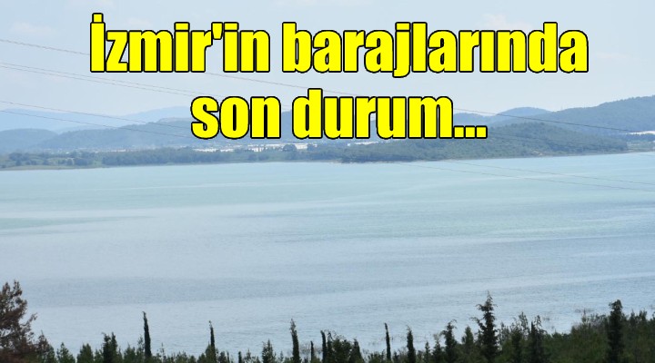 İzmir'in barajlarında son durum...