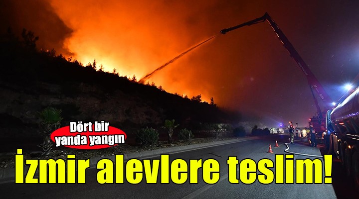 İzmir'in dört bir yanı alevlere teslim