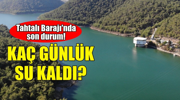 İzmir'in kaç günlük suyu kaldı?