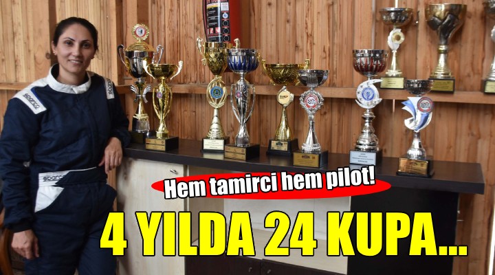 İzmir'in kadın yarış pilotu...4 yılda 24 kupa kazandı!