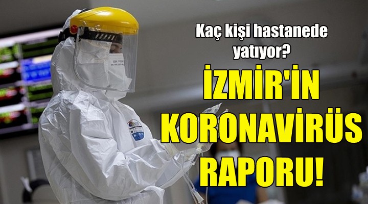 İzmir'in koronavirüs raporu!