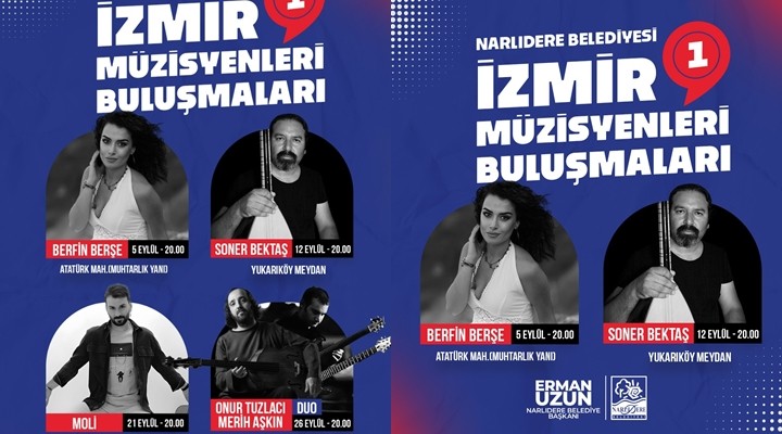 İzmir'in müzisyenleri Narlıdere'de buluşuyor!