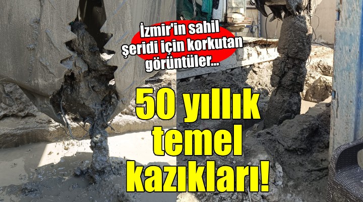 İzmir'in sahil şeridi için korkutan görüntüler...