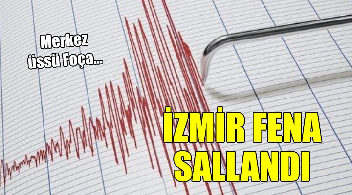 İzmir'de deprem...