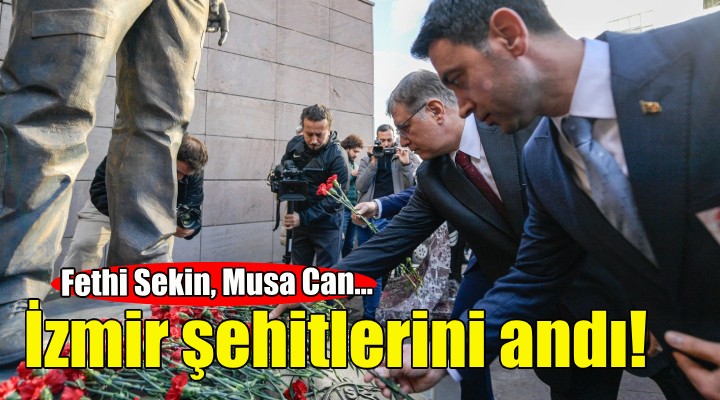 İzmir, şehitlerini andı!