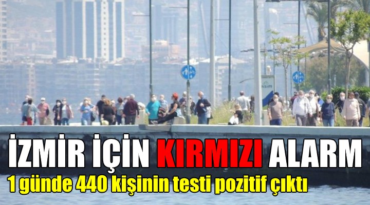 İzmir'de 1 günde 440 kişinin Koronavirüs testi pozitif çıktı