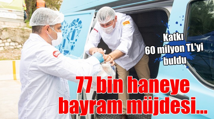 İzmir'de 77 bin haneye bayram müjdesi