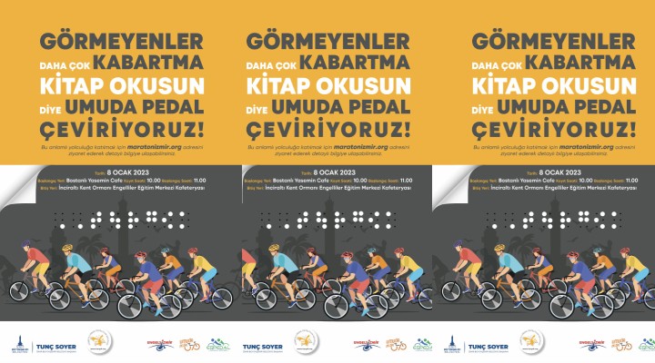 İzmir'de görme engelliler için pedal çevrilecek