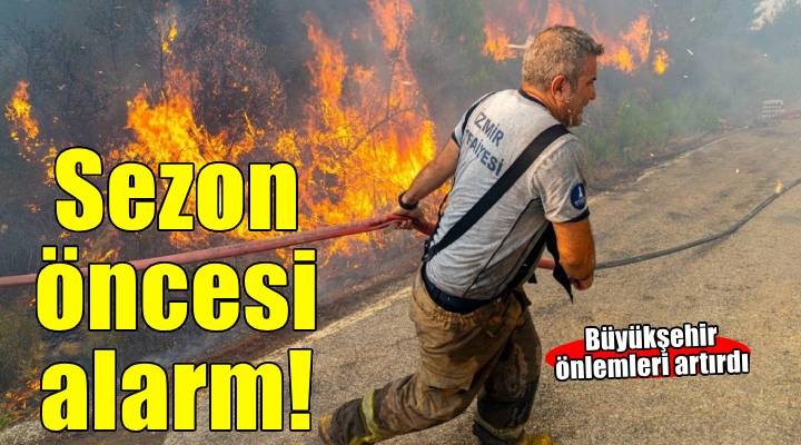 İzmir'de yaz sezonu öncesi yangın alarmı