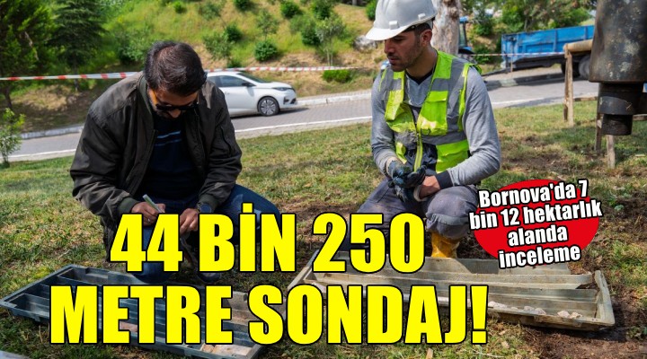 İzmir'de zemin araştırmasında 44 bin 250 metre sondaj yapıldı