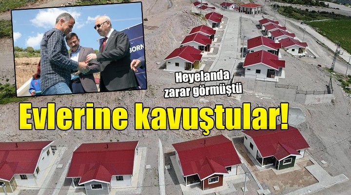 İzmir'deki heyelan mağdurları yeni evlerine kavuştu