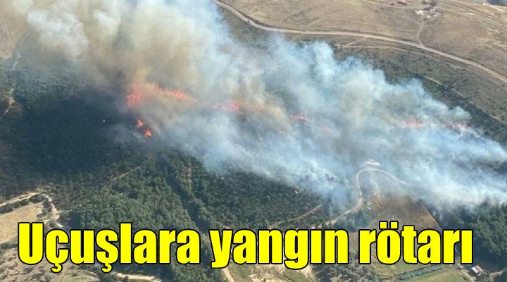 İzmir'deki orman yangını nedeniyle uçak seferleri iptal edildi