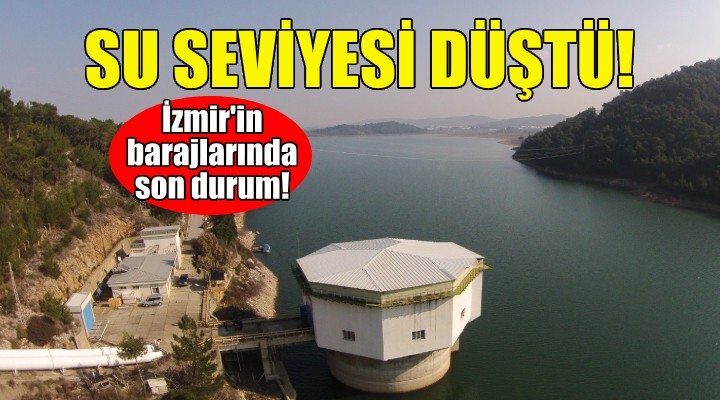 İzmir'in barajlarında su seviyesi düştü!