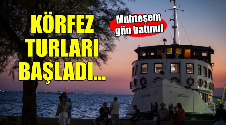 İzmir'in eşsiz gün batımında Körfez turları başladı