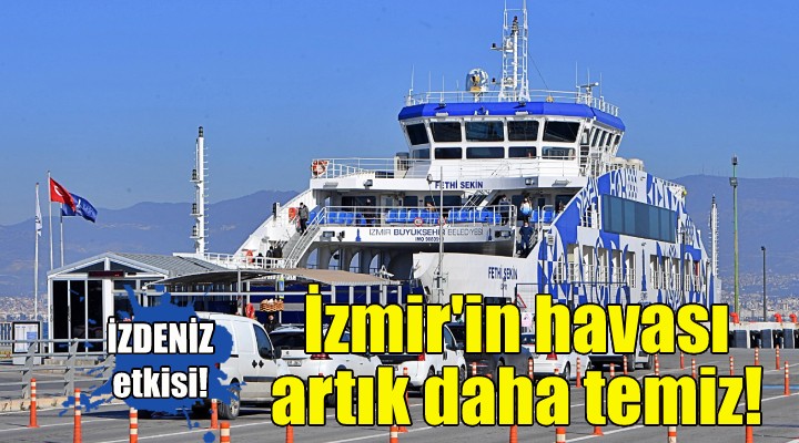 İzmir’in havası deniz ulaşımıyla daha temiz!