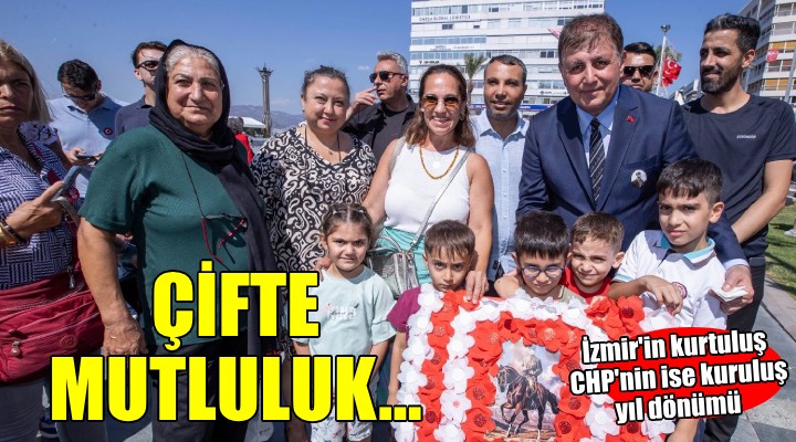 İzmir’in kurtuluşunun 102’nci, CHP’nin kuruluşunun 101’inci yıl dönümü kutlandı