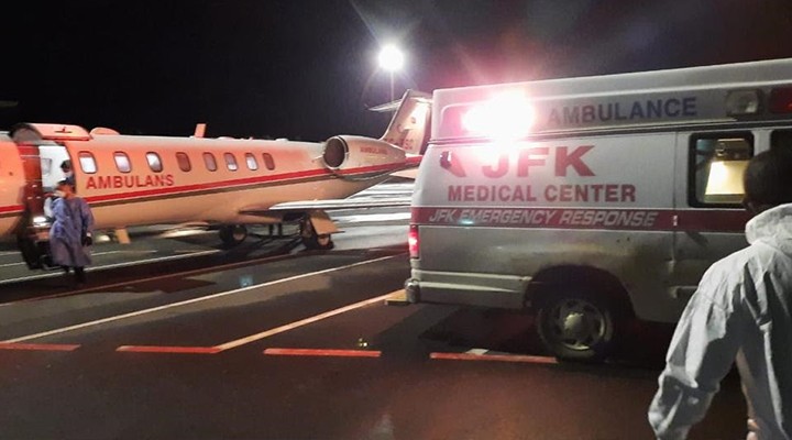 İzmirli hasta için Liberya'ya ambulans uçak